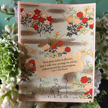 Load image into Gallery viewer, Joyful Living Card #12- God spoke today in flowers