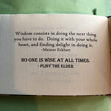 Load image into Gallery viewer, Living Wisdom ~ beautiful quotations on living fully & loving well