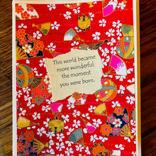 Load image into Gallery viewer, Card Bday2- this world became more wonderful
