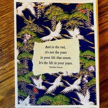 Load image into Gallery viewer, Card Bday7 Lincoln- the life in your years
