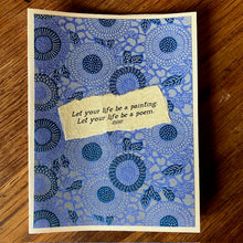 Load image into Gallery viewer, Joyful Living Card #20 Let your life be a painting
