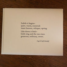 Load image into Gallery viewer, Poetry Cards- Classic
